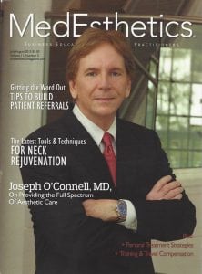MedEsthetic Magazine Cover - Dr. Joseph O'Connell